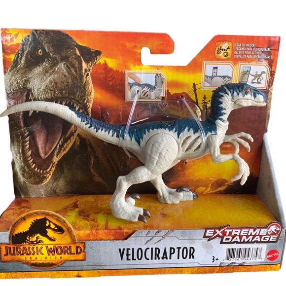 Jurassic World Velociraptor Extreme Damage Figure - Picture 1 of 4